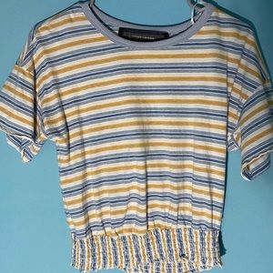 White blue & yellow top